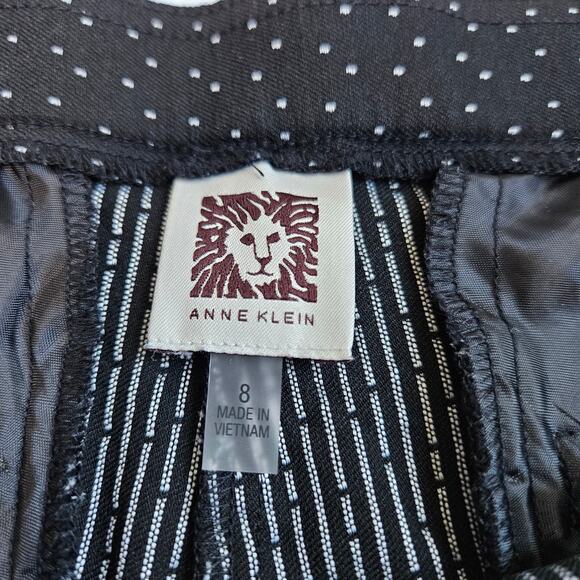 Anne Klein Black White Polka Dot Career Wear Pants Dressy Size 8 Business - Picture 5 of 10